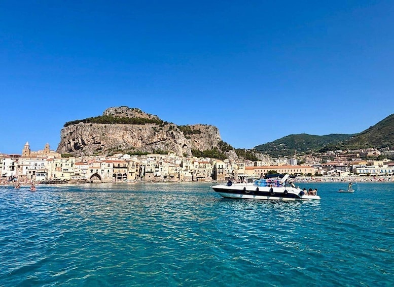 Picture 1 for Activity Cefalù: Mini Yacht Tour with Caves, Snorkeling and Open Bar Aperitif 3