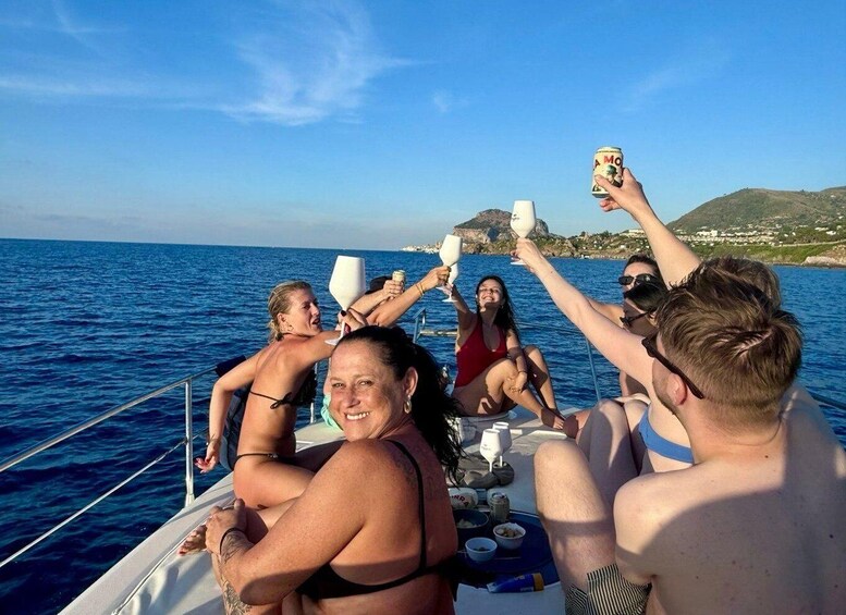 Picture 16 for Activity Cefalù: Mini Yacht Tour with Caves, Snorkeling and Open Bar Aperitif 4