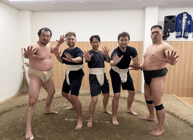 Picture 34 for Activity Tokyo Sumo & Food: Wear a Mawashi on a Real Clay Ring! 5
