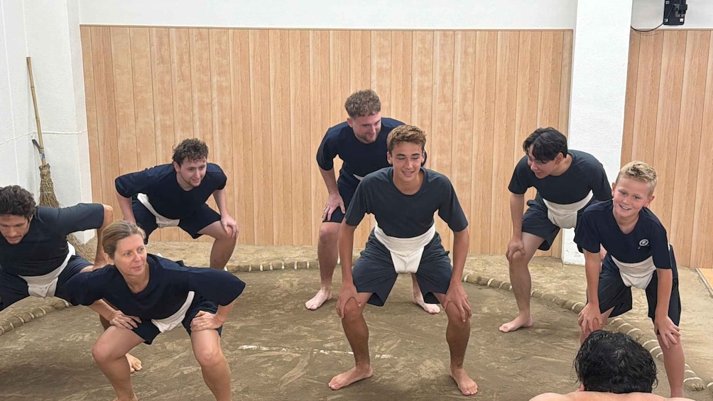 Picture 2 for Activity Tokyo Sumo Experience & Food: Mawashi on a Real Clay Ring! 2