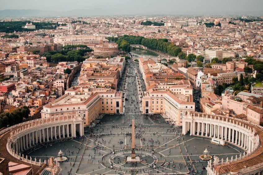 St. Peter's Square with the Vatican City in the background. 3