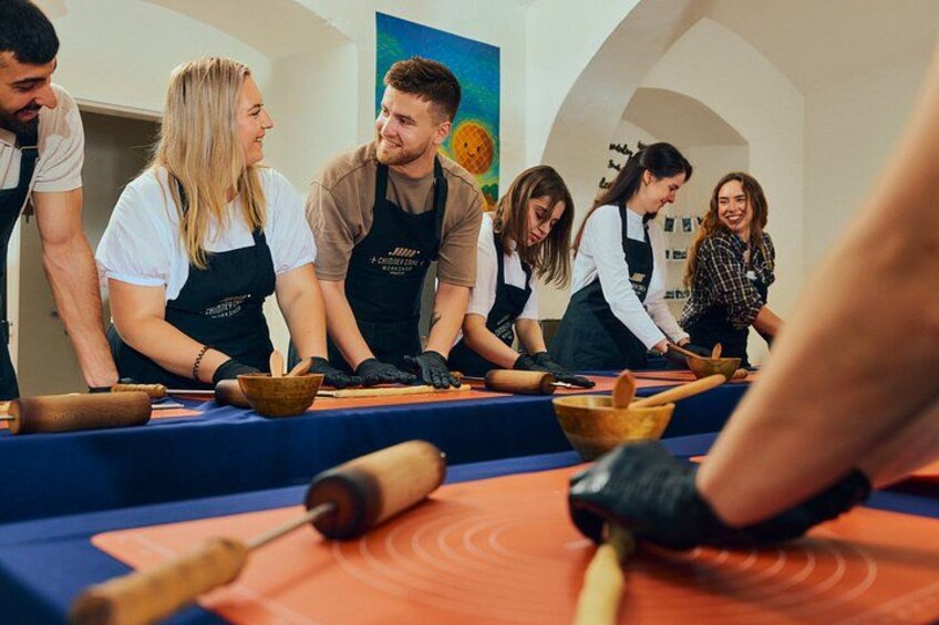 Prague Traditional Chimney Cake Trdelník Making Workshop 4