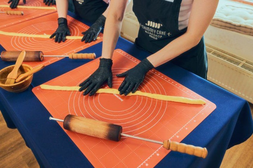 Prague Traditional Chimney Cake Trdelník Making Workshop 3