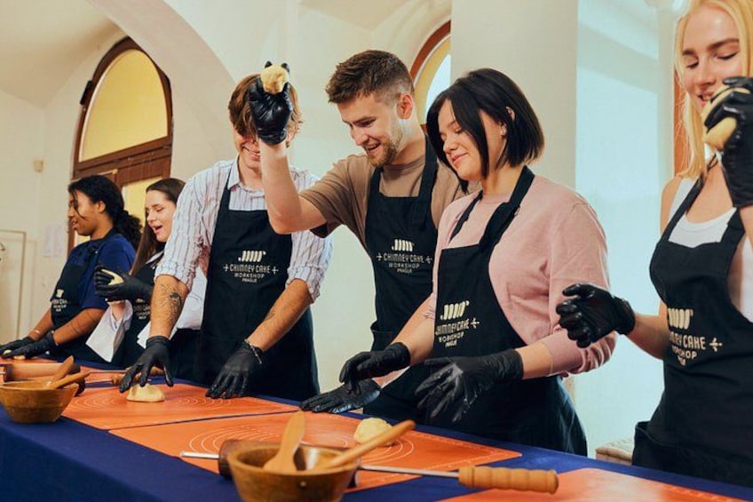 Prague Traditional Chimney Cake Trdelník Making Workshop 5