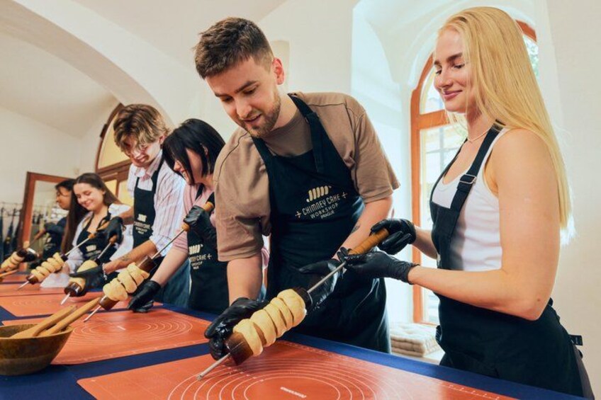 Prague Traditional Chimney Cake Trdelník Making Workshop 1
