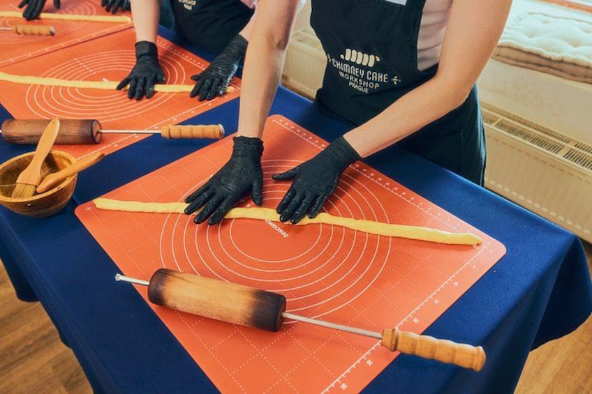 Prague Traditional Chimney Cake Trdelník Making Workshop 3