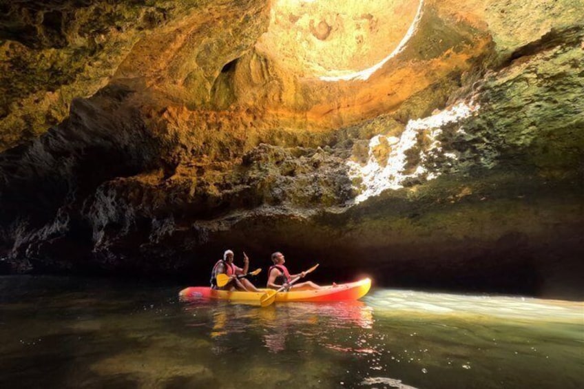 Benagil Kayak Tour: Sea Caves Adventure + 4K GoPro Photos Included 4