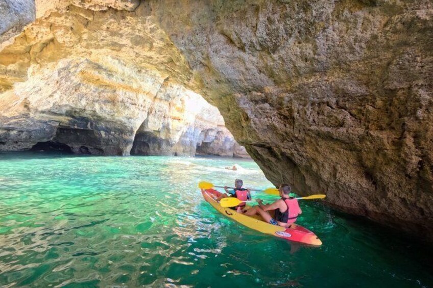 Benagil Kayak Tour: Sea Caves Adventure + 4K GoPro Photos Included 2