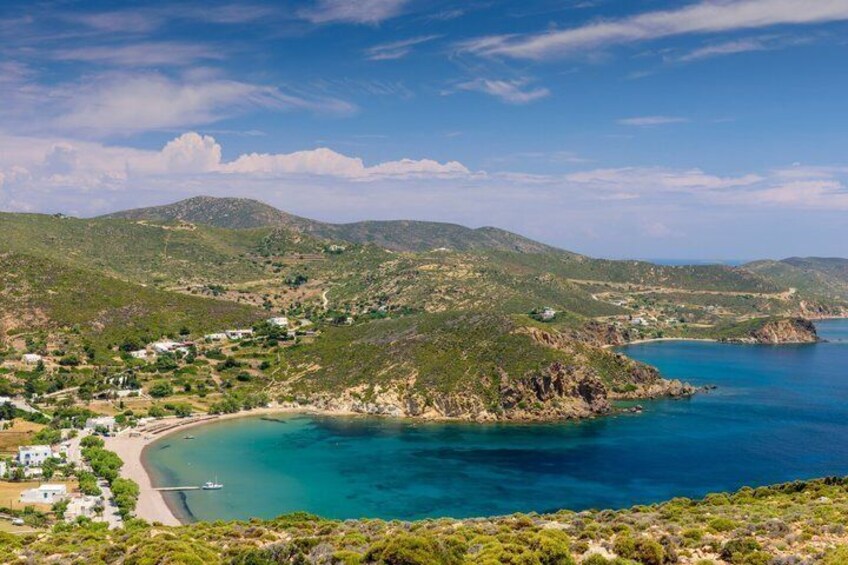 Syros Northern Hike Scenic Views Beaches and Inscriptions Tour 3