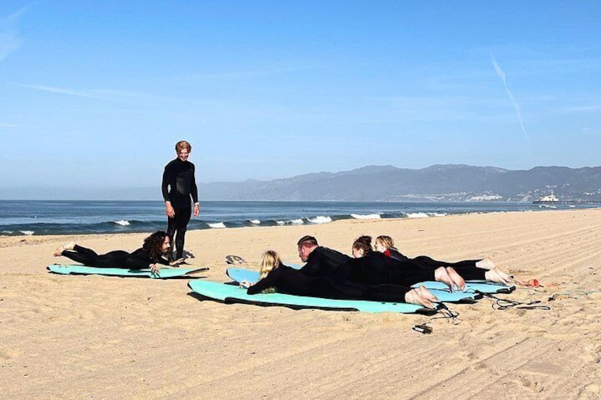 Every surf lesson includes a "land lesson" where students learn what they need to know before entering the ocean and catching waves. 3