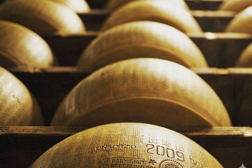 Une vue rapprochée de barriques de vin, sur lesquelles on peut voir des inscriptions et des numéros, ce qui indique qu’il s’agit d’un domaine viticole. 5