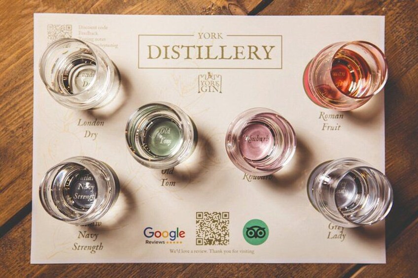 York Gin Tasting Experience 2
