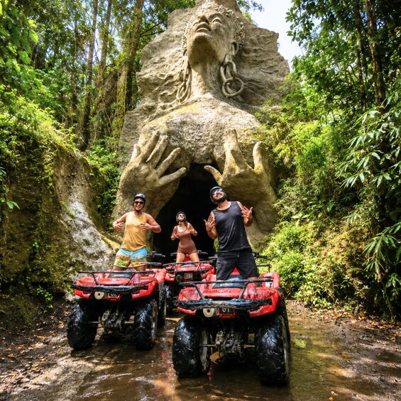 Ubud: ATV Goddess Cave, Balinese Carvings, with Lunch 1