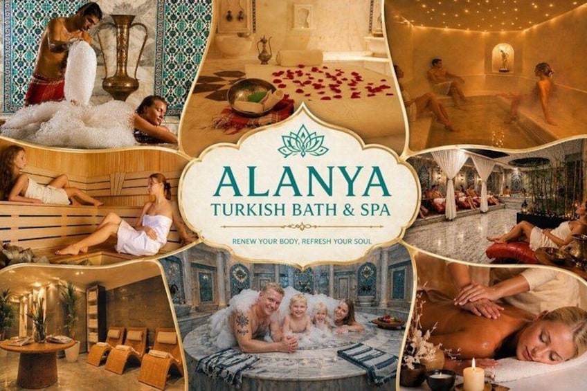 Un hammam turc et un centre de bien-être dotés de plusieurs espaces de détente, notamment un bain à remous et un sauna. 1