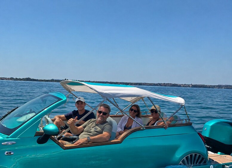 Picture 3 for Activity Sirmione: Fiat 500 Boat 40CV Rental, No Boating License Required 5