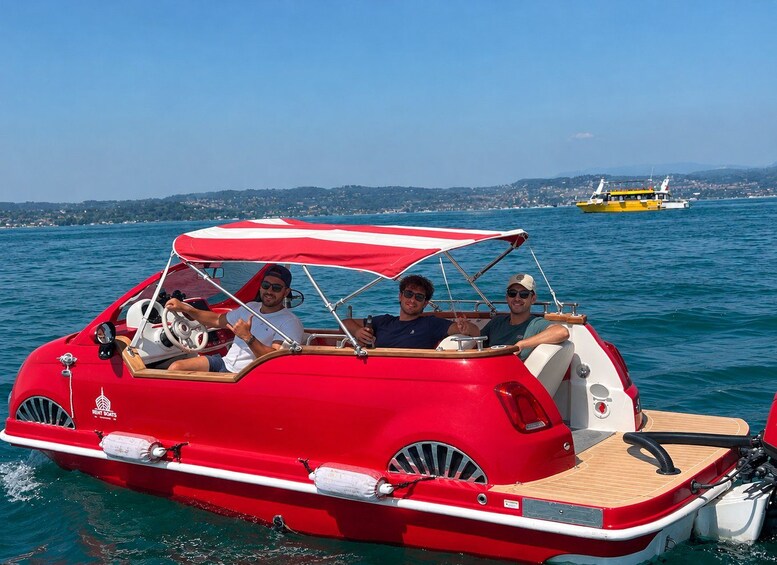Picture 6 for Activity Sirmione: Fiat 500 Boat 40CV Rental, No Boating License Required 3