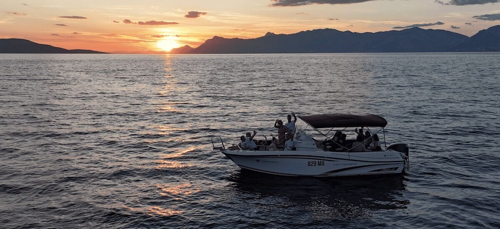 Picture 10 for Activity Makarska Sunset Boat Tour: Swim, Drone Pics, Quiz & Gifts! 2