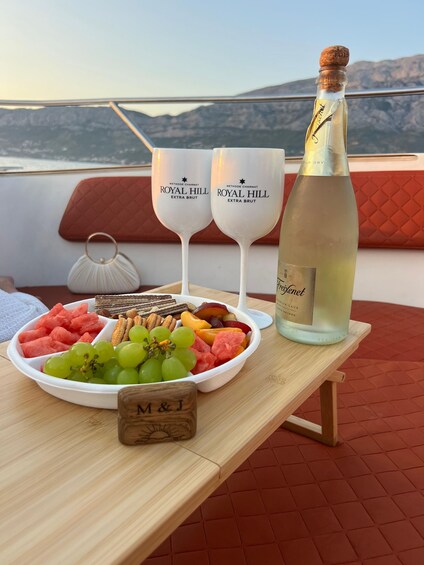 Picture 14 for Activity Makarska Sunset Boat Tour: Swim, Drone Pics, Quiz & Gifts! 2