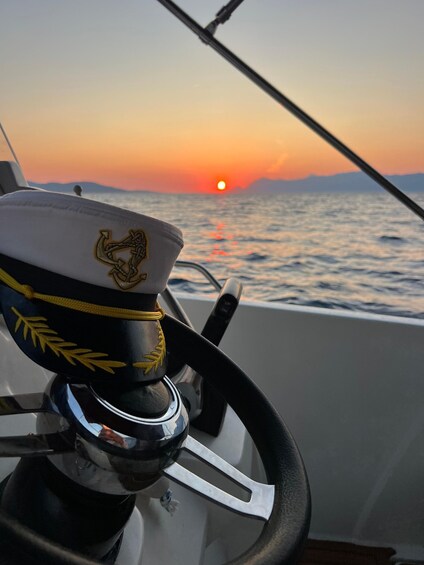 Picture 2 for Activity Makarska Sunset Boat Tour: Swim, Drone Pics, Quiz & Gifts! 2