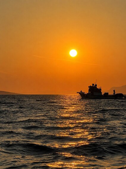 Picture 3 for Activity Makarska Sunset Boat Tour: Swim, Drone Pics, Quiz & Gifts! 2