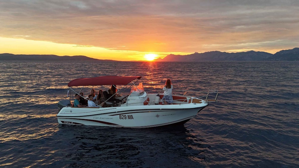 Picture 33 for Activity Makarska Sunset Boat Tour: Swim, Drone Pics, Quiz & Gifts! 2