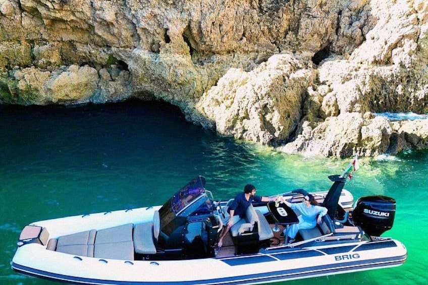 Benagil Cave Private Boat Charter with SUP Wake and Snorkel 4