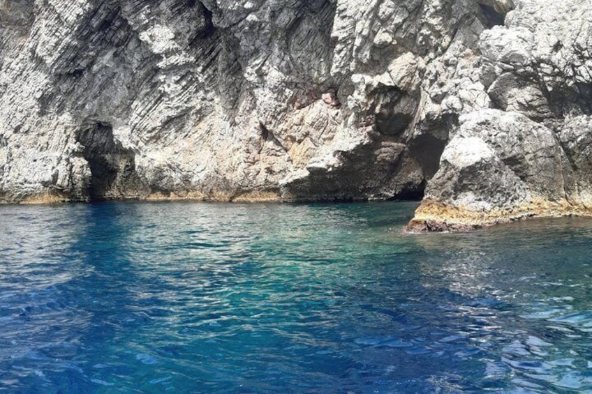 Una costa rocciosa con acque cristalline. 4