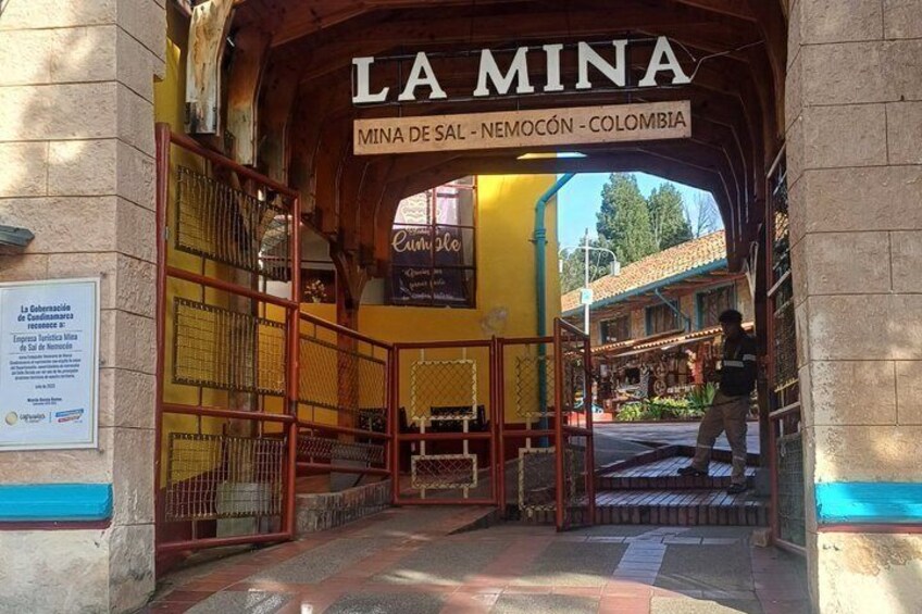 The entrance to La Mina, a historical mining site in Colombia. 1