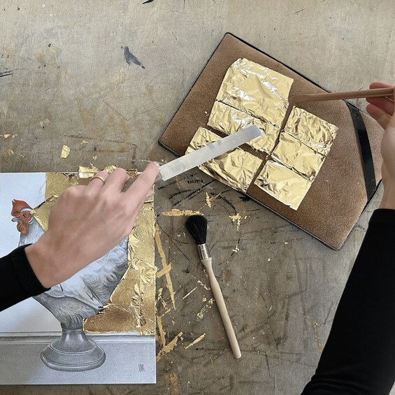 Picture 3 for Activity Venice: Basic Gold Leaf Gilding Course in an Authentic Artisan Atelier 3