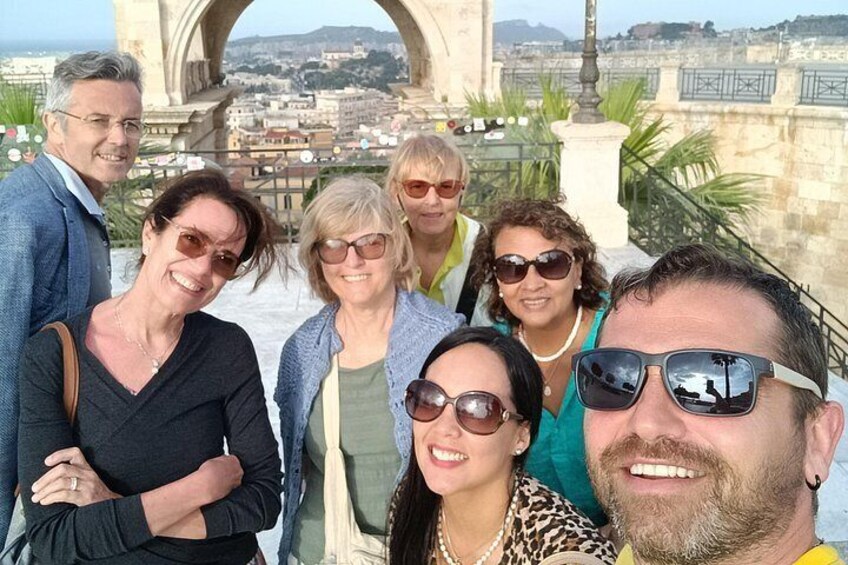 Cagliari city tour and flamingo park by minivan and on foot 5