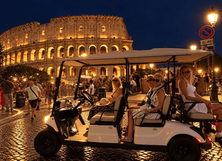 Picture 3 for Activity Rome by Night: Private Golf Cart Tour with Pick-Up & Drop-Off Included 2