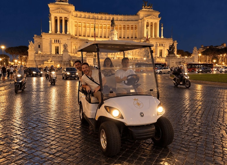 Rome by Night: Private Golf Cart Tour with Pick-Up & Drop-Off Included 1