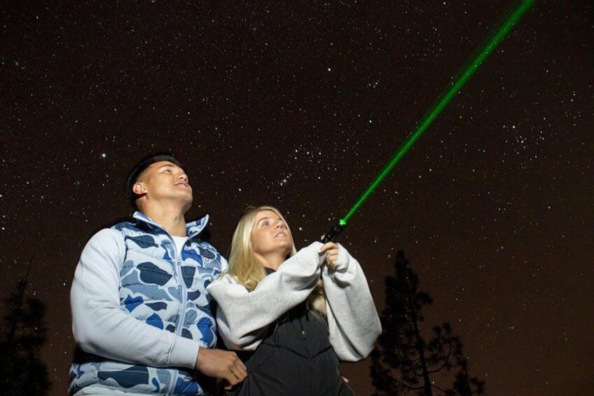 Laser guide to stars 3