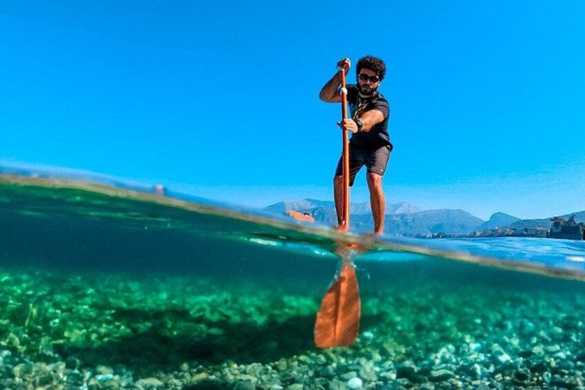 Paddle boarding in Sorrento dome 5