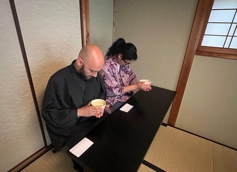 Picture 7 for Activity Kyoto: Private Japanese Tea Ceremony with Matcha & Sweets 3