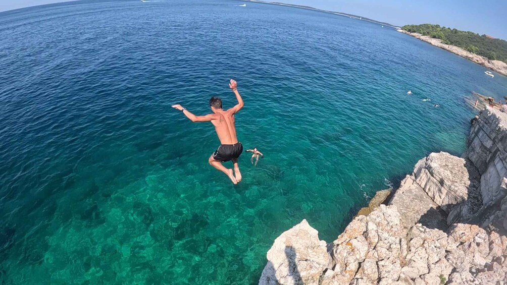 Picture 3 for Activity Pula: Hidden Coast Kayak Adventure with Cave & Cliff Jumps 2