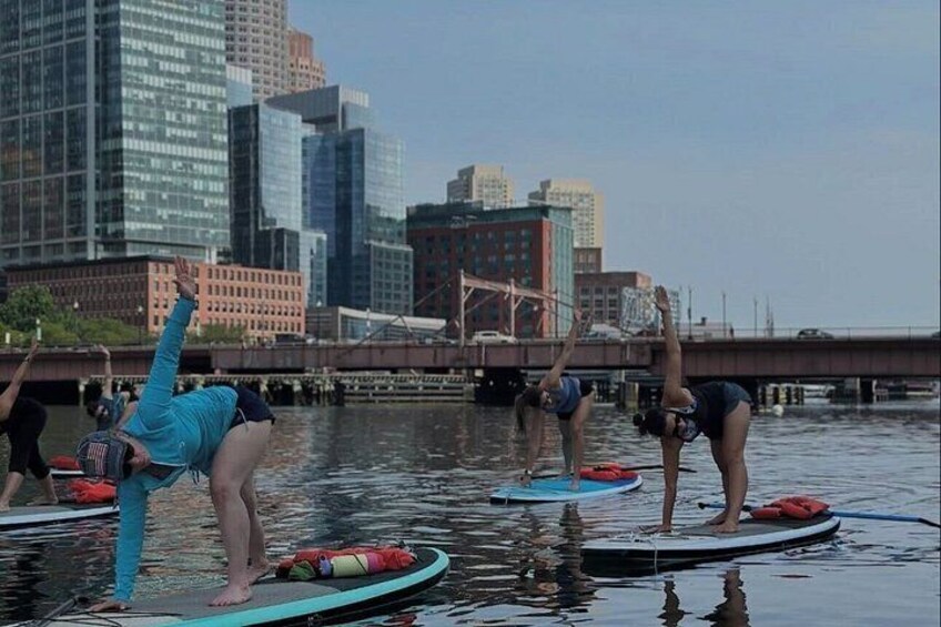 Rise and Shine Guided Paddleboard Yoga Class in Boston 2