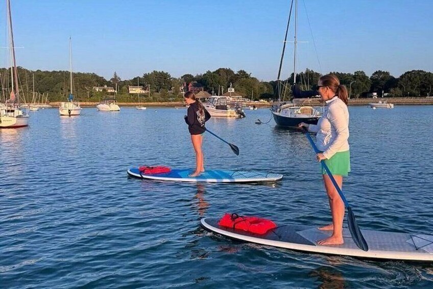 Rise and Shine Guided Paddleboard Yoga Class in Hopkinton 2