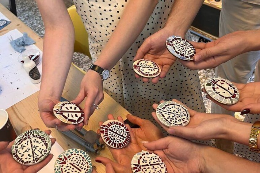 Thessaloniki Create Your Own Mosaic Souvenir Magnet in 60' 2