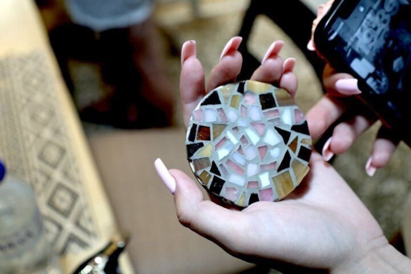 Thessaloniki Create Your Own Mosaic Souvenir Magnet in 60' 3
