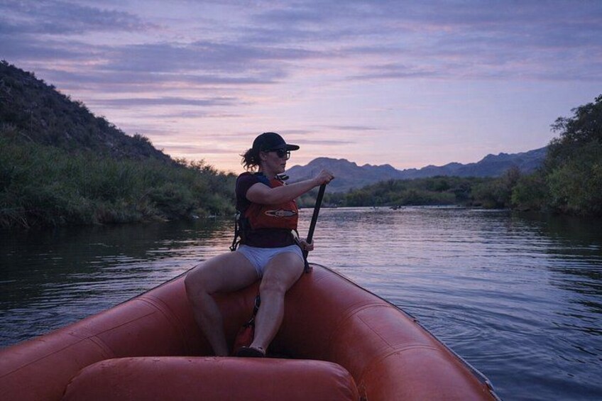 Guided Sunset Raft Tour on the Lower Salt River 2