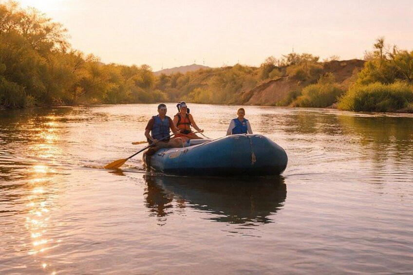 Guided Sunset Raft Tour on the Lower Salt River 3