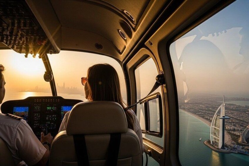 Dubai Helicopter Tour: Aerial View of Burj Al Arab, Palm & Marina 2