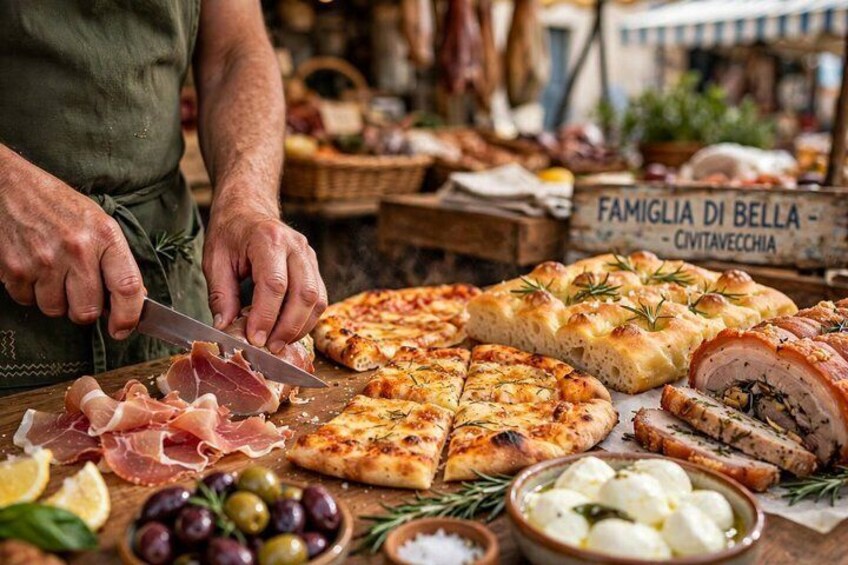 Civitavecchia Shore Excursion Local Market with Wine and Cheese 5
