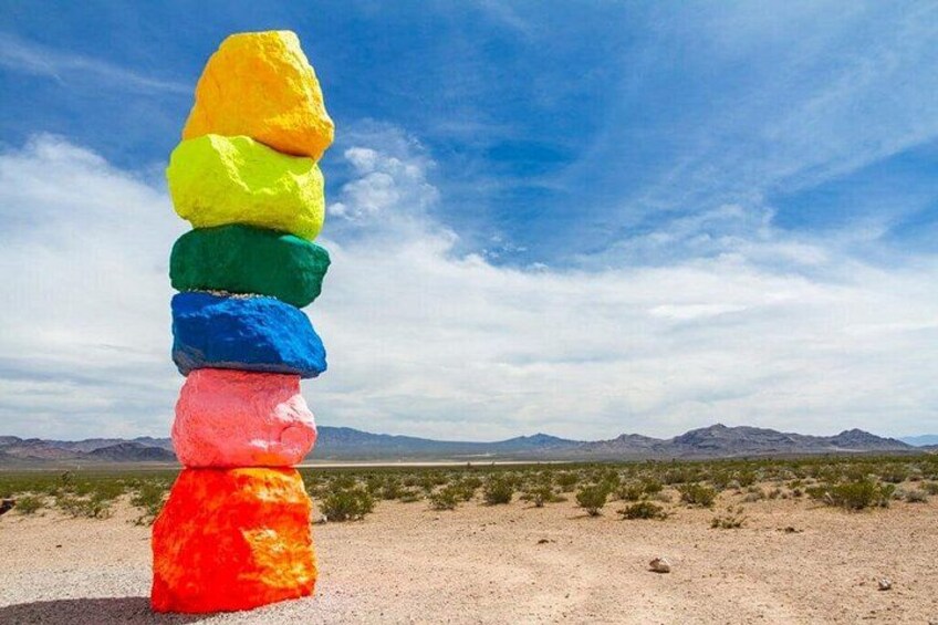 California Desert, Seven Magic Mountains and Las Vegas Sign 5