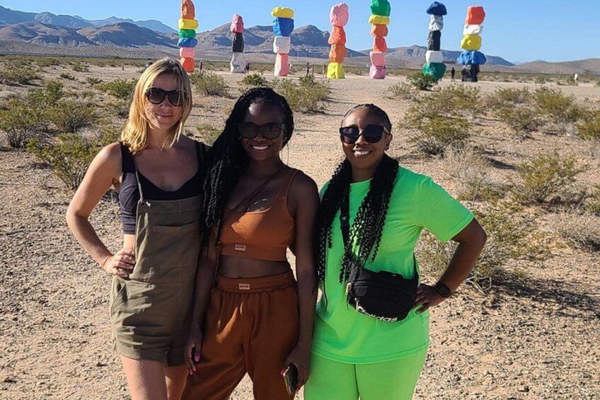 California Desert, Seven Magic Mountains and Las Vegas Sign 2