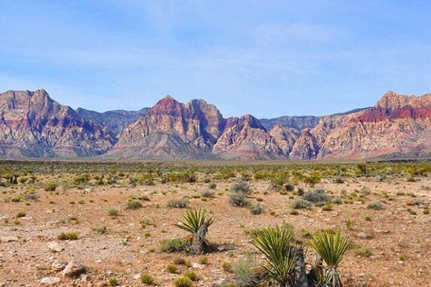 California Desert, Red Rock Sign, Seven Magic Mounts Walking Trip