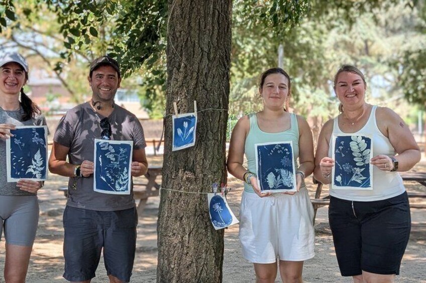 Sunprints - A cyanotype workshop in nature with picnic 1