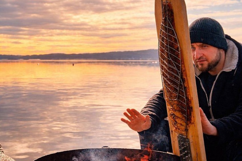 Malmoya Island Paddleboarding and Campfire Salmon 2