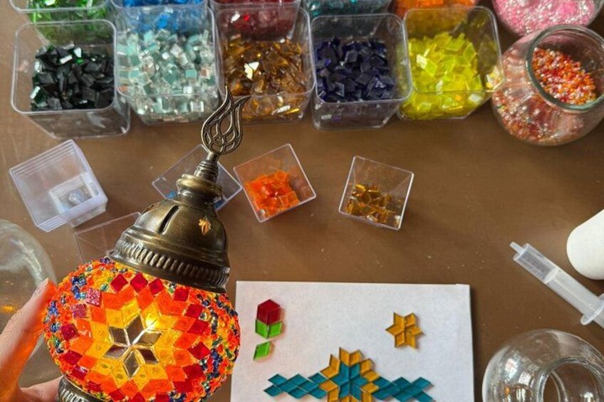 Istanbul Turkish Mosaic Lamp Workshop in Balat - All Included 5